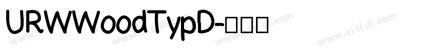URWWoodTypD字体转换