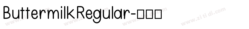 ButtermilkRegular字体转换