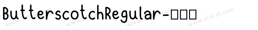 ButterscotchRegular字体转换
