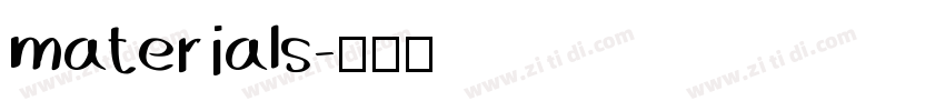 materials字体转换
