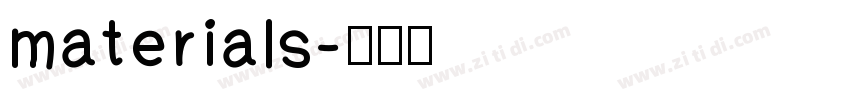 materials字体转换
