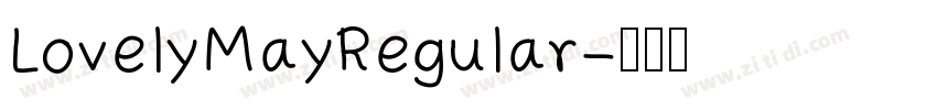 LovelyMayRegular字体转换