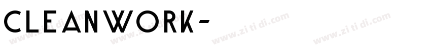 Cleanwork字体转换