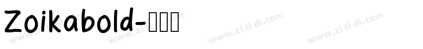 Zoikabold字体转换