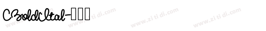 CBoldItal字体转换