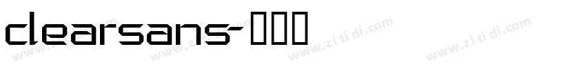 clearsans字体转换