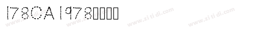 178CA1978字体转换