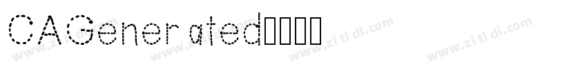 CAGenerated字体转换