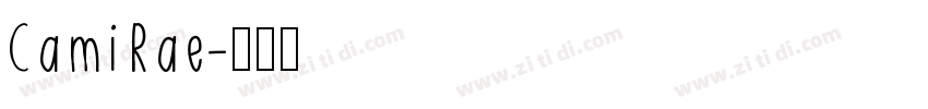 CamiRae字体转换