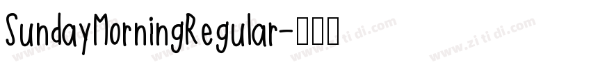 SundayMorningRegular字体转换