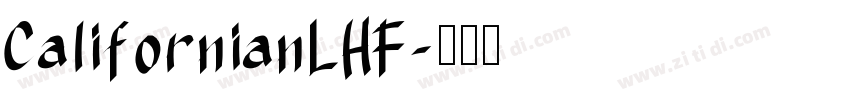 CalifornianLHF字体转换