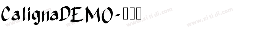 CalignaDEMO字体转换