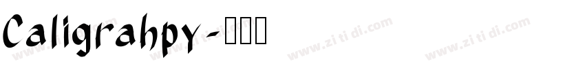 Caligrahpy字体转换