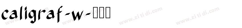caligraf-w字体转换