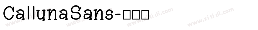CallunaSans字体转换