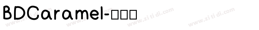 BDCaramel字体转换