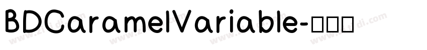 BDCaramelVariable字体转换