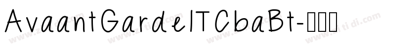 AvaantGardelTCbaBt字体转换