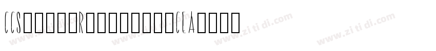 CCSignetRoundhandCEA字体转换