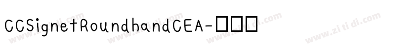 CCSignetRoundhandCEA字体转换