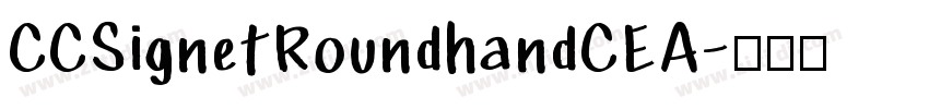 CCSignetRoundhandCEA字体转换
