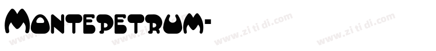 Montepetrum字体转换