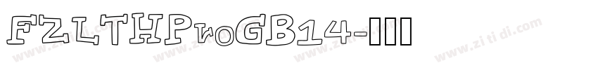 FZLTHProGB14字体转换