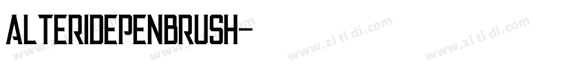 AlteridePenbrush字体转换