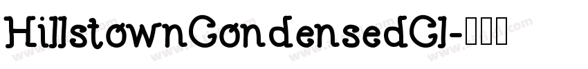 HillstownCondensedCl字体转换