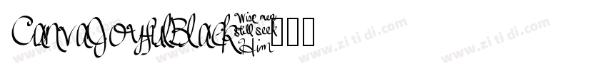 CanvaJoyfulBlack字体转换