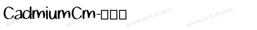 CadmiumCm字体转换