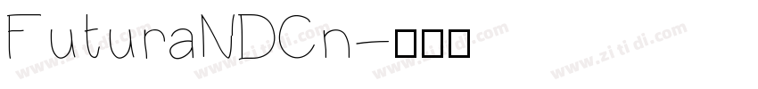 FuturaNDCn字体转换