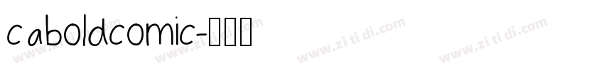 caboldcomic字体转换