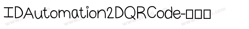IDAutomation2DQRCode字体转换