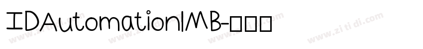 IDAutomationlMB字体转换