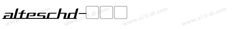 alteschd字体转换