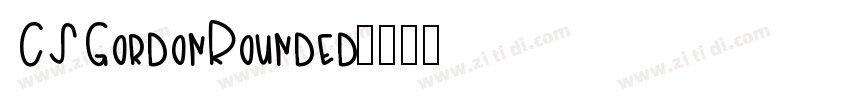 CSGordonRounded字体转换