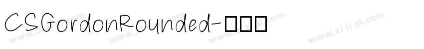 CSGordonRounded字体转换