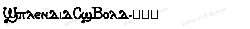 SplendidCsBold字体转换