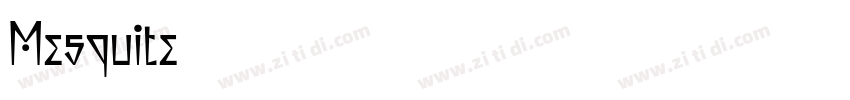 Mesquite字体转换