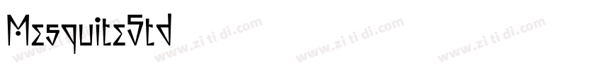 MesquiteStd字体转换