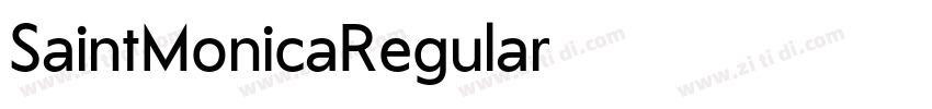 SaintMonicaRegular字体转换