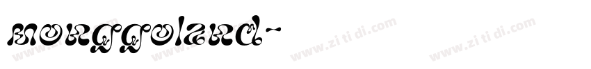 monggoland字体转换