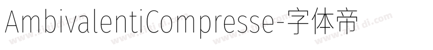 AmbivalentiCompresse字体转换