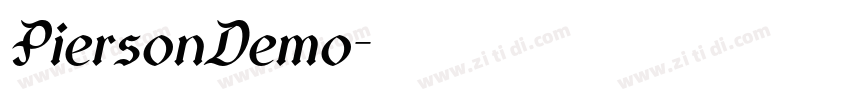 PiersonDemo字体转换