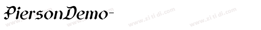 PiersonDemo字体转换