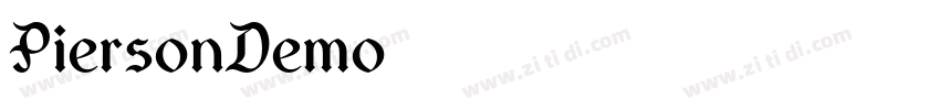 PiersonDemo字体转换