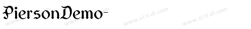PiersonDemo字体转换