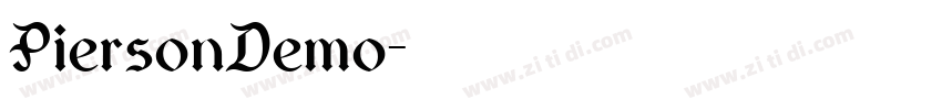 PiersonDemo字体转换