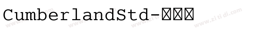 CumberlandStd字体转换